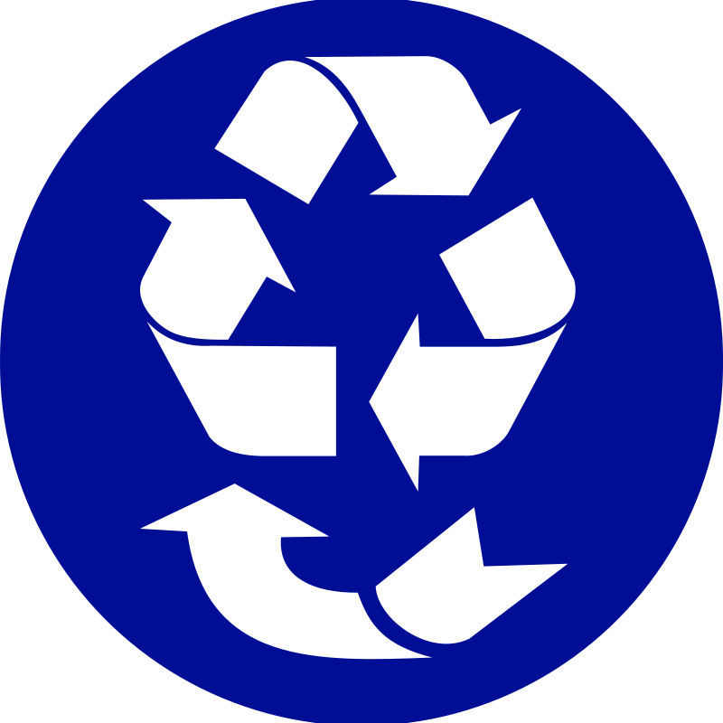 Reduce, Re-use, Recycle, Recover. symbol