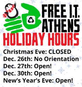 2017 Holiday Hours