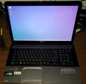 an open laptop